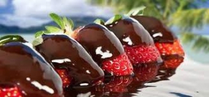receta fresas  con yogur de chocolate