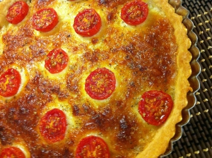 receta Hojaldre, con mostaza, provolone y tomates cherry