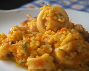 receta arroz con calamares