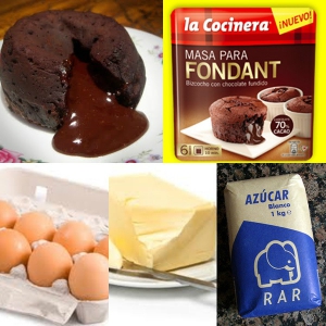receta COULANT DE CHOCOLATE