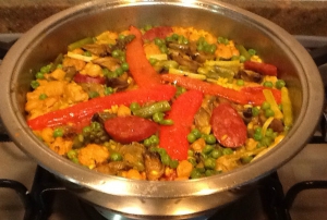 receta Arroz con magro y verduras