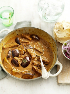 receta Curry de berenjena y coco by Jamie Oliver