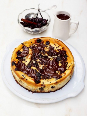 receta Tarta de cerezas y chocolate de Jamie Oliver